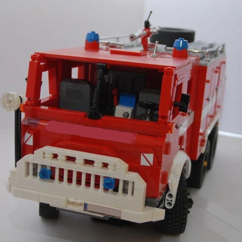 

2751 шт. MOC пожарная машина STEYR 680 M3 Gmuend пожарный отдел масштаб 1:17 образовательные строительные блоки Рождественский подарок