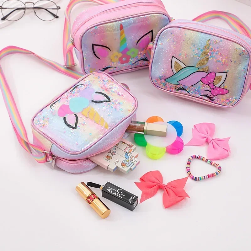 Kids Unicorn Bag Girls Rainbow Shoulder Bag GirlCartoon Unicorn Kid Bags Child Messenger Bags for Girl Mochila Infantil Menina