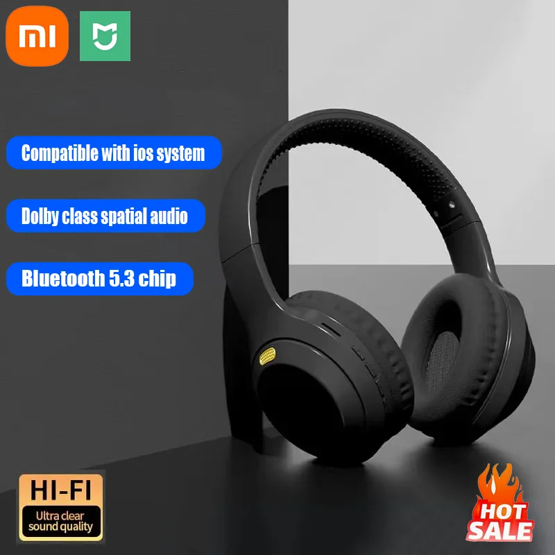 Xiaomi MIJIA Wireless Headphones Bluetooth 5.3 Earphones Foldable Earbuds Game Music Over Ear Stereo Headset With Mic