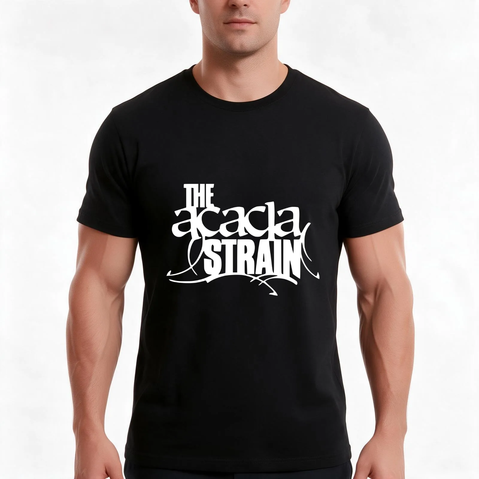 The Acacia Strain HD Logo (Ver. 2) T-Shirt, Summer Casual Cotton Tee, Oversized Streetwear Tops, Vintage Graphic Print