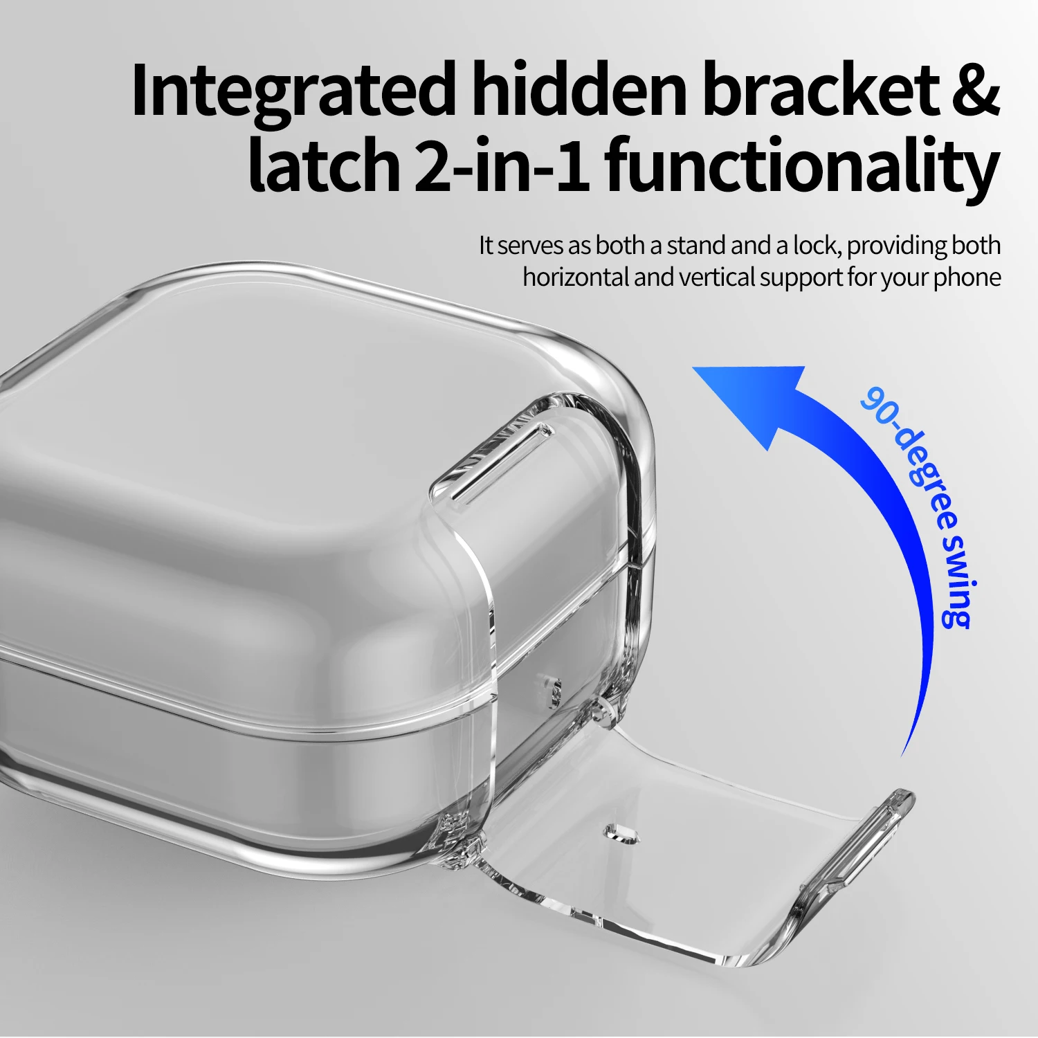 

Case for Samsung Buds4/ 4Pro Wireless Earbuds,Shockproof Full Shell Protective Sleeve Covers with Phone Stand Function& Keychain