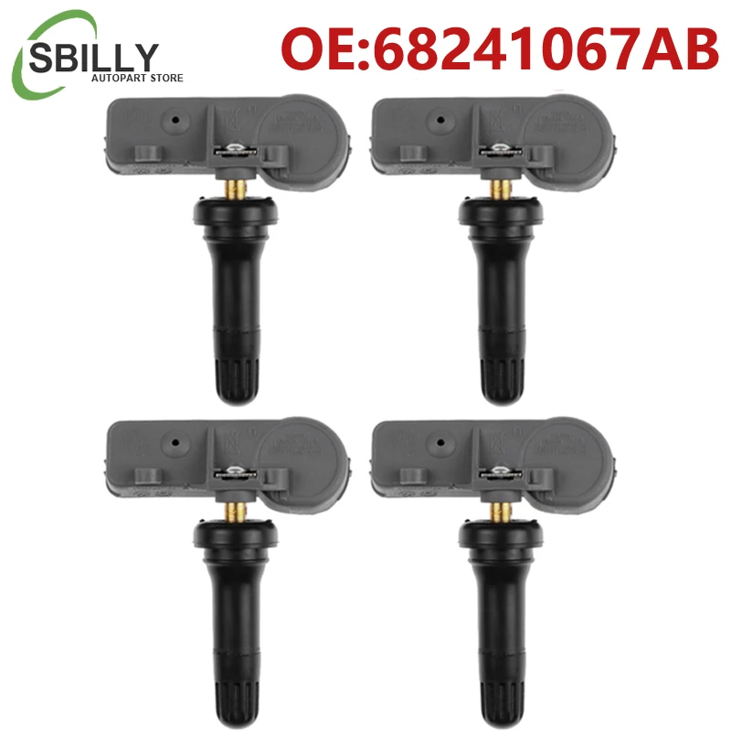 Sensor de Presión de Neumáticos TPMS de 433MHz 68241067AB 68406537AA para Dodge Challenger 2011 2012 2013 2014, Accesorio para Auto