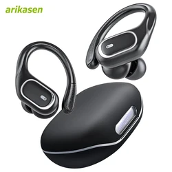 Wireless Earbuds Built-in 4 Noise Cancellation Mic Clear Calls Deep Bass Bluetooth Sports Running Headphones with Earhook Stereo