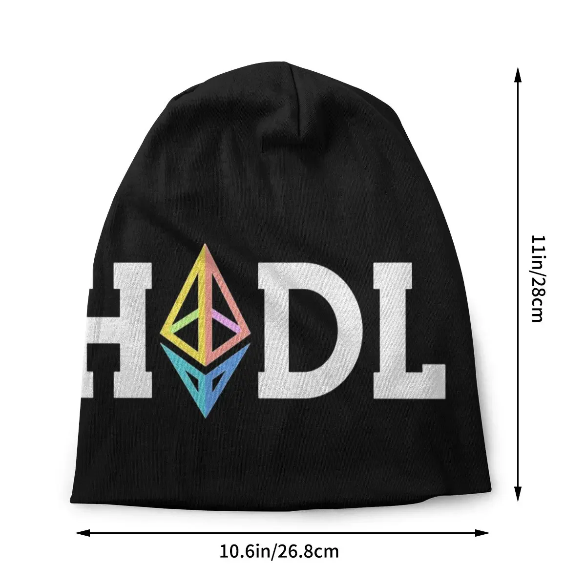 Ethereum Hodl Coin Skullies Beanies Hat Hip Hop Autumn Winter Street Men Women Caps Warm Thermal Elastic Bonnet Knitted Hat