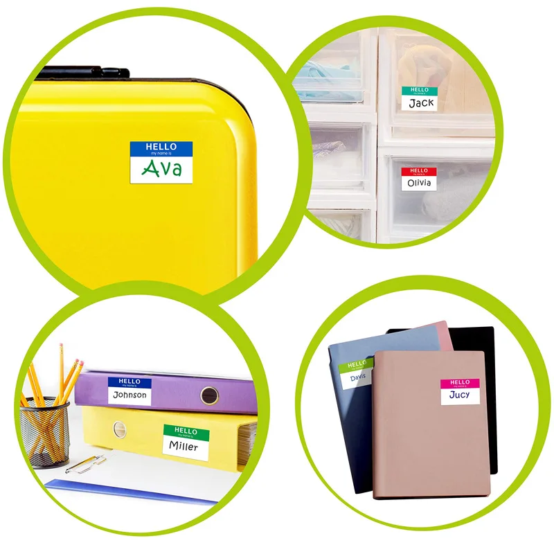 5 Sheets Hello My Name Adhesive Labels Stickers Gift Name Tags Sticker Present