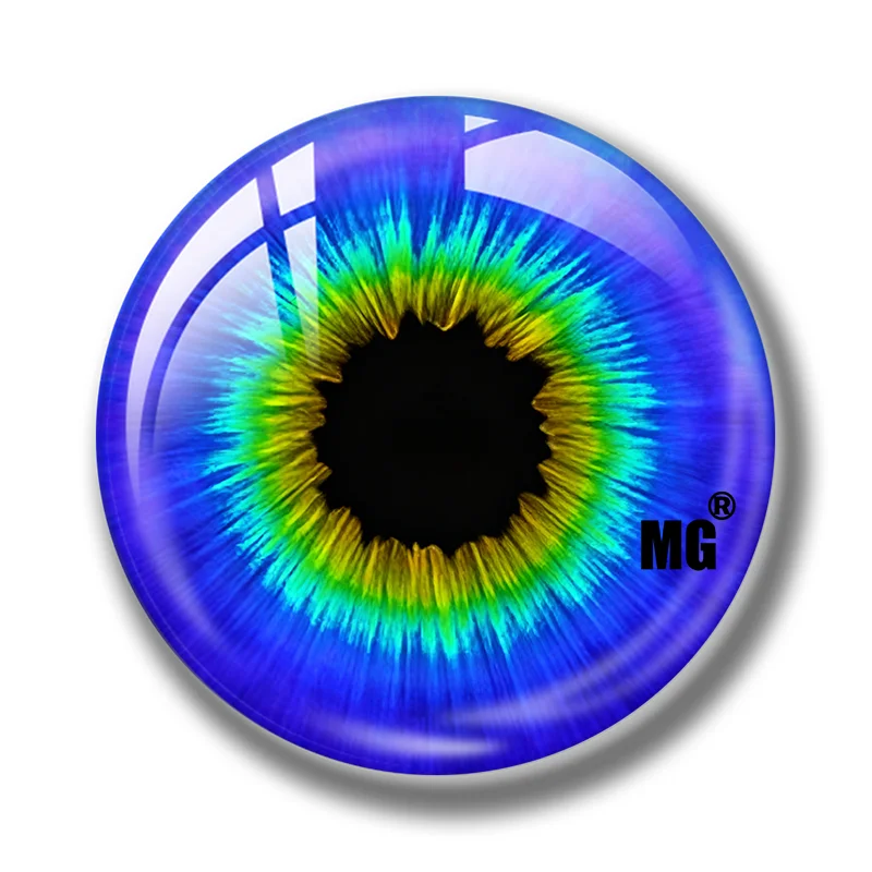 8mm 10mm 12mm 18mm 20mm 25mm 30mm 6mm Photo Glass Cabochon Pattern Round DIY Jewelry Accessories Cameo Fruit Kiwi Eyes