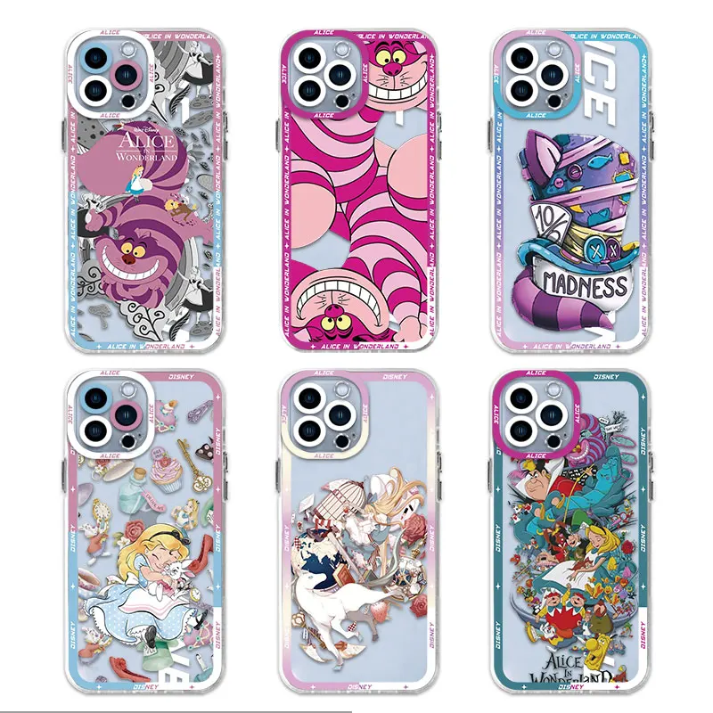 Disney Alice in Wonderland Phone Case for Samsung Galaxy A23 A53 A73 A72 5G A22 A52 A42 A21s A32 A52s A12 A33 A13 Cover