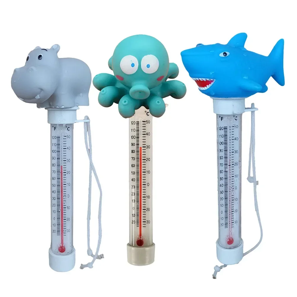 1pc Floating Thermometer PVC Swimming Pool Thermometer Home Aquariums Spas Accurate Temperature Measurement