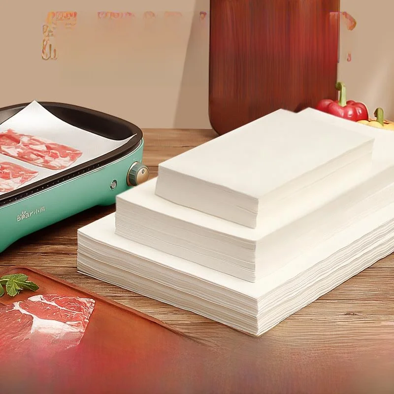 

Commercial ade Oil Absorbing Paper for Barbecue And Baking Rectangular Kitchen Cooking Utensils Oilproof Baking Tray Mat