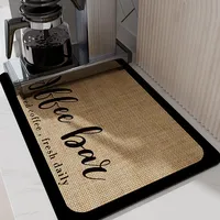 Super Antiskid Large Kitchen Absorbent Draining Mat Super Absorbent Draining Coffee Dish Drying Mat Quick Dry Bathroom Drain Pad