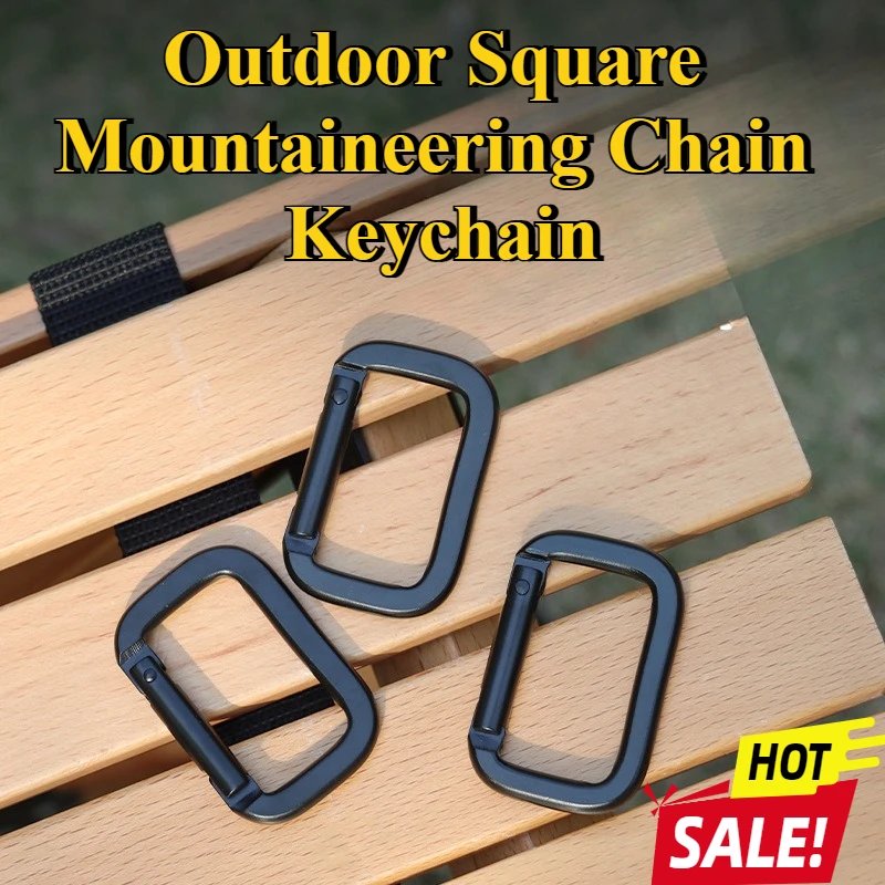2 teile/satz Outdoor Frühling Snap Clip Schlüsselbund Karabiner Aluminium Legierung Outdoor Klettern Camping Wandern Werkzeug