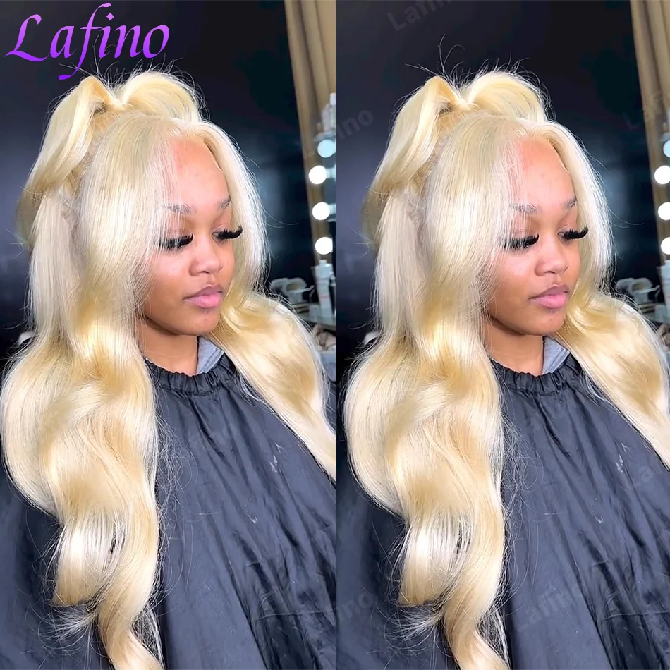 Blonde 613 HD Lace Frontal Wig 13x6 Body Wave HD Lace Frontal Wig 613 Colored Human Hair Wigs 30 Inch Long Loose Deep Wig Blonde