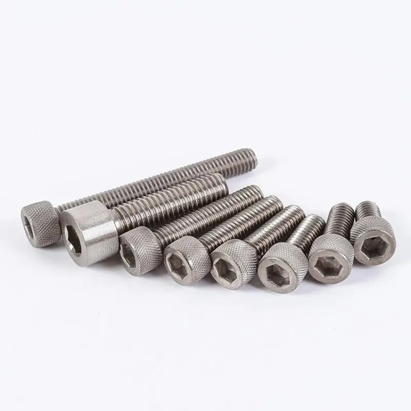 5pcs Titanium Screws M3 M4 M5 M6 M8 Aviation GradeYR Hex Socket Cap Head Bolts 6/8/10/12/15/16/20/25/30/35/40/50mm