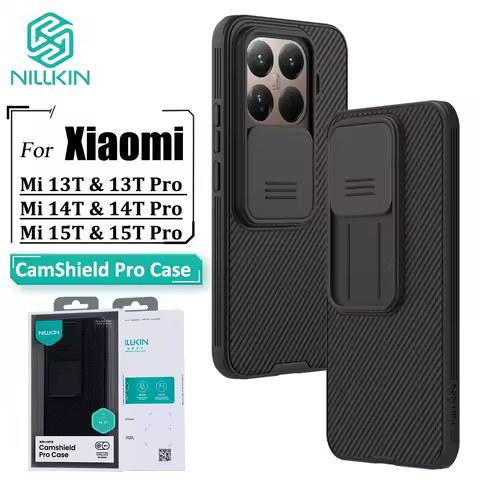 Nillkin CamShield Case For Xiaomi Mi 15T 14T 13T Note 15 14 13 K70 POCO F7 X7 F6 Pro Turbo 4 3 Camera Slider Frosting Back Cover