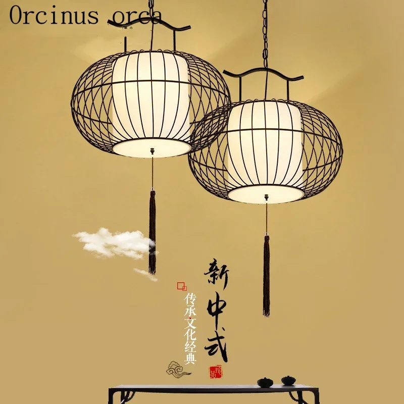 

The new Chinese style birdcage lamp creative personality Chinese restaurant