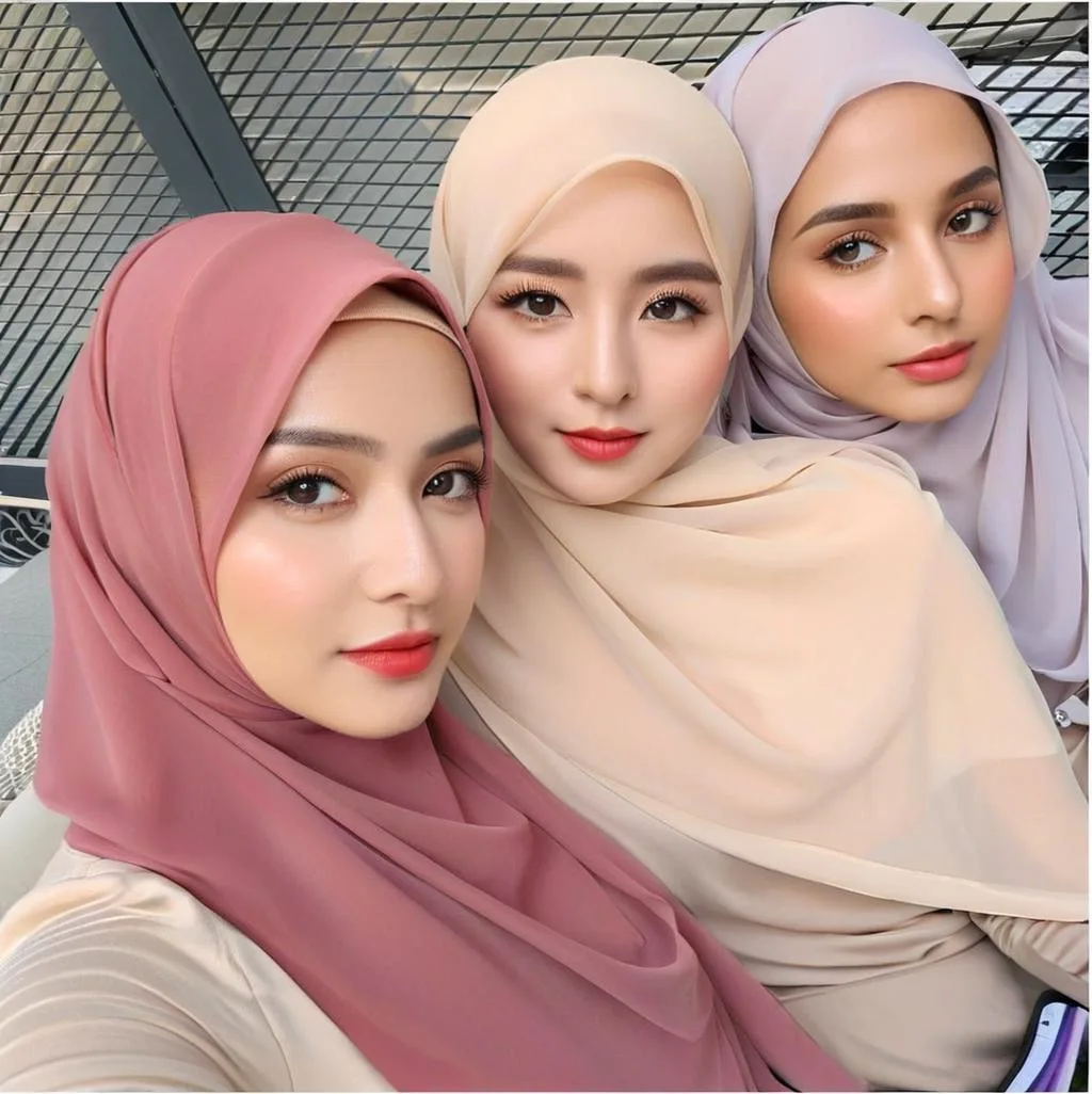 Summer Women Plain Chiffon Hijab Scarf Long Shawl Muffler High Quality Fashion Muslim Headband Neckerchief 180*70cm