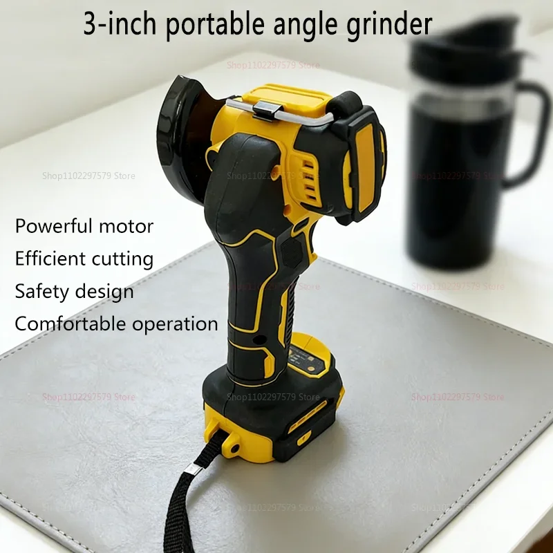 Cordless Mini Angle Grinder 3 Inch Polishing Grinding Machine Electric Cutting Power Tools Electric Angle Grinder Tool