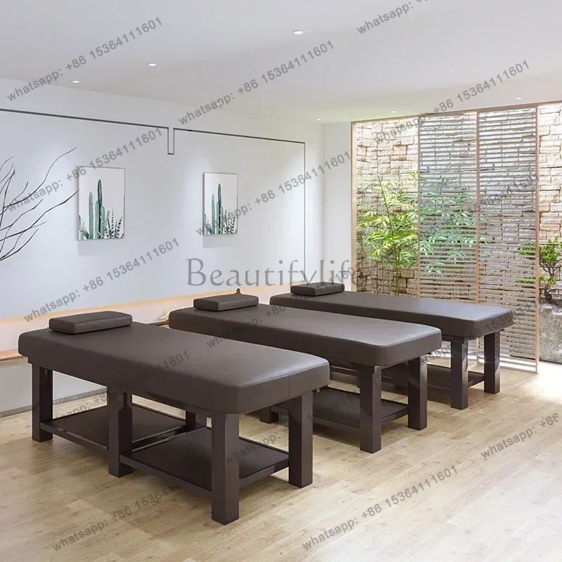 Factory Direct Sales Solid Wood Thai Massage Beds Beautify Physiotherapy Massage Tables Knead Ear Cleaning Commercial Furniture 3