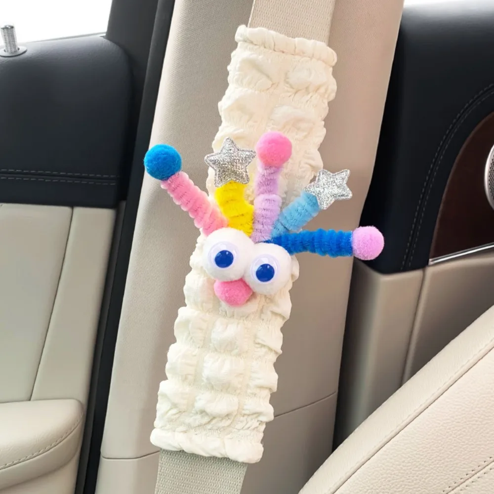

Quirky Seat Belt Shoulder Pads Comfortable Strangulation Car Insurance Belt Senior Atmosphere Sense Big Eyes Anti-slip Cover