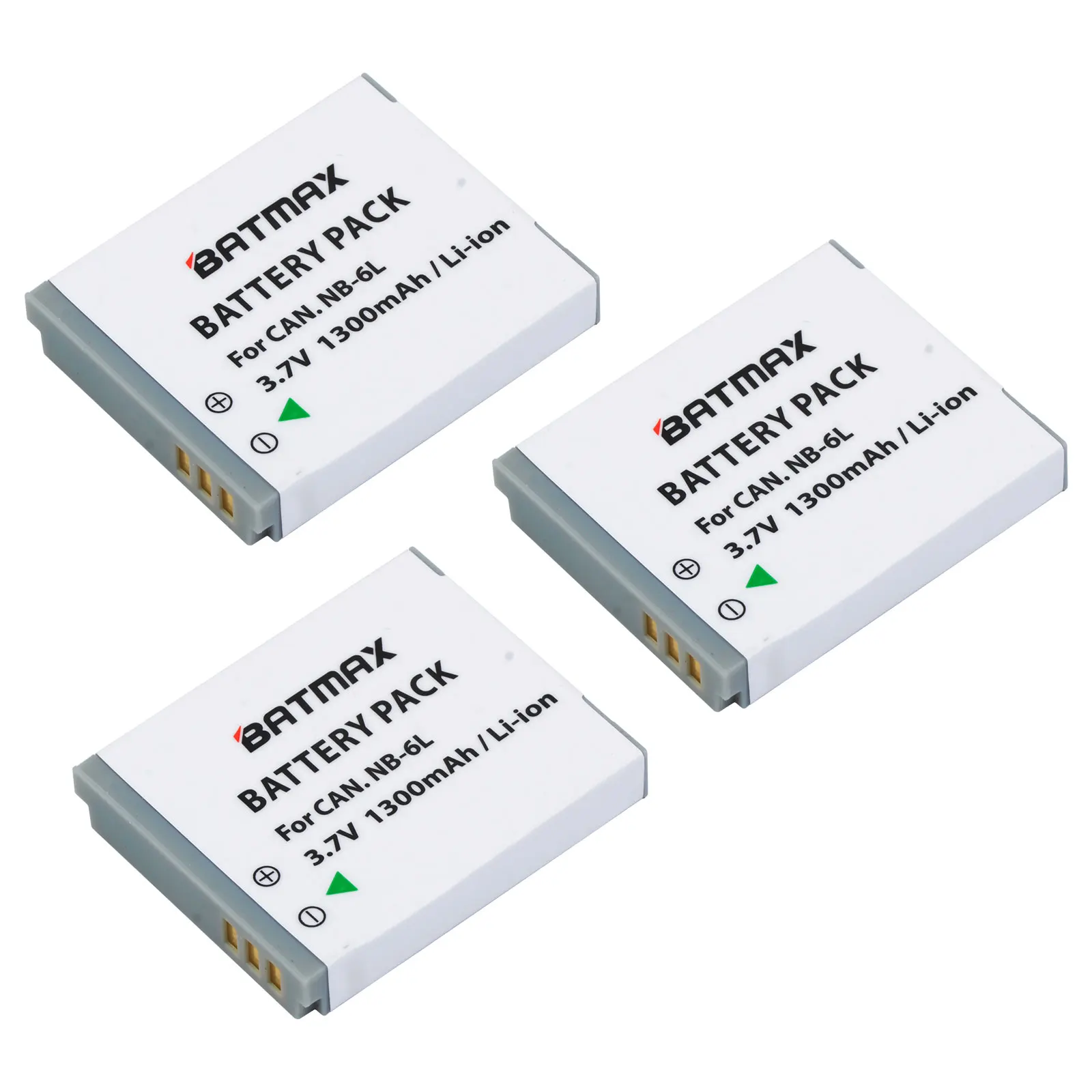 2Pcs NB-6LH NB-6L Battery + Charger Type C Port for Canon PowerShot D10 D20 D30  S95 SX260 SX280 SX540 SX700 SX710 HS Camera