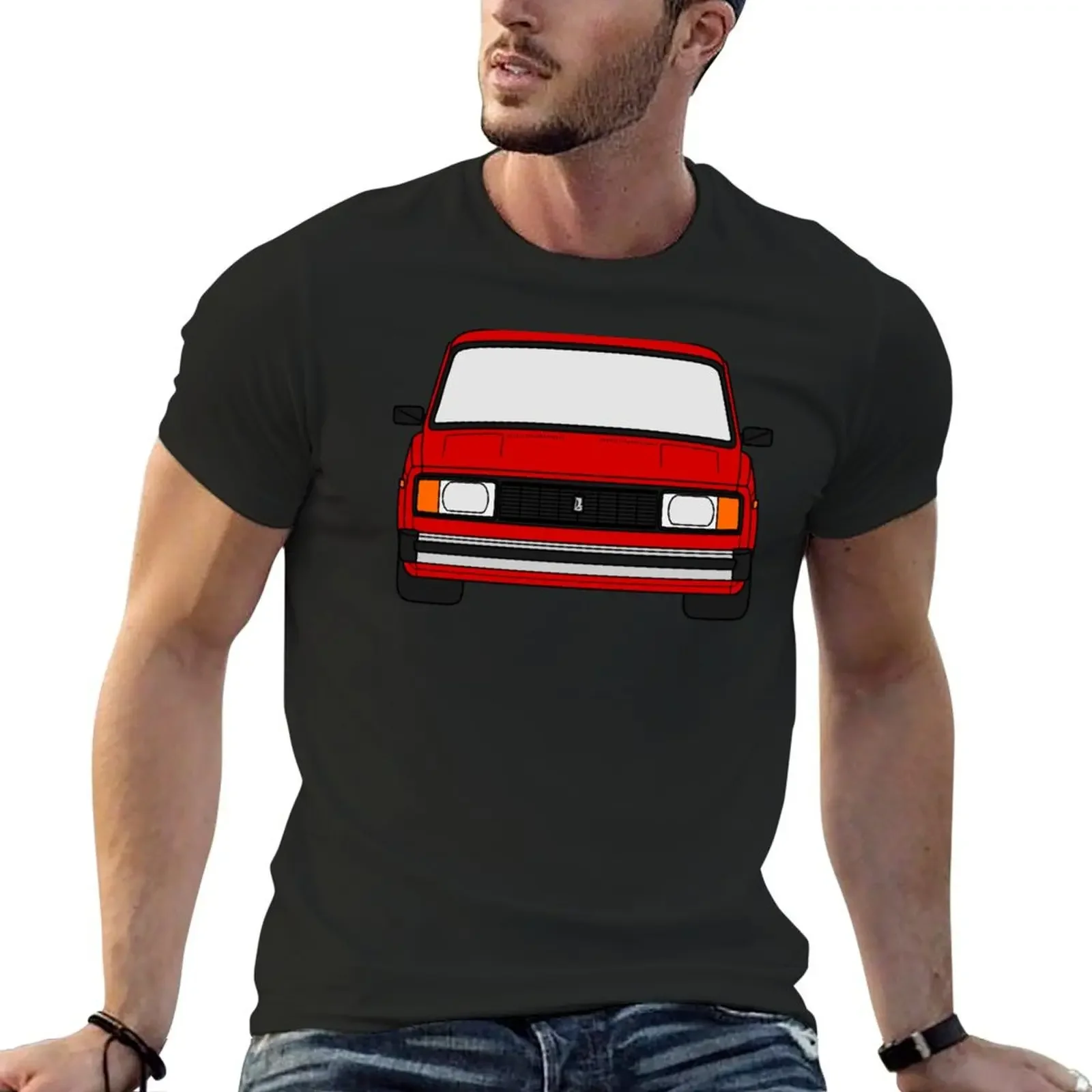 

Lada VAZ 2104 2105 2107 Nova Riva red color T-Shirt anime tshirt cheap stuff for a boy new edition mens vintage t shirts