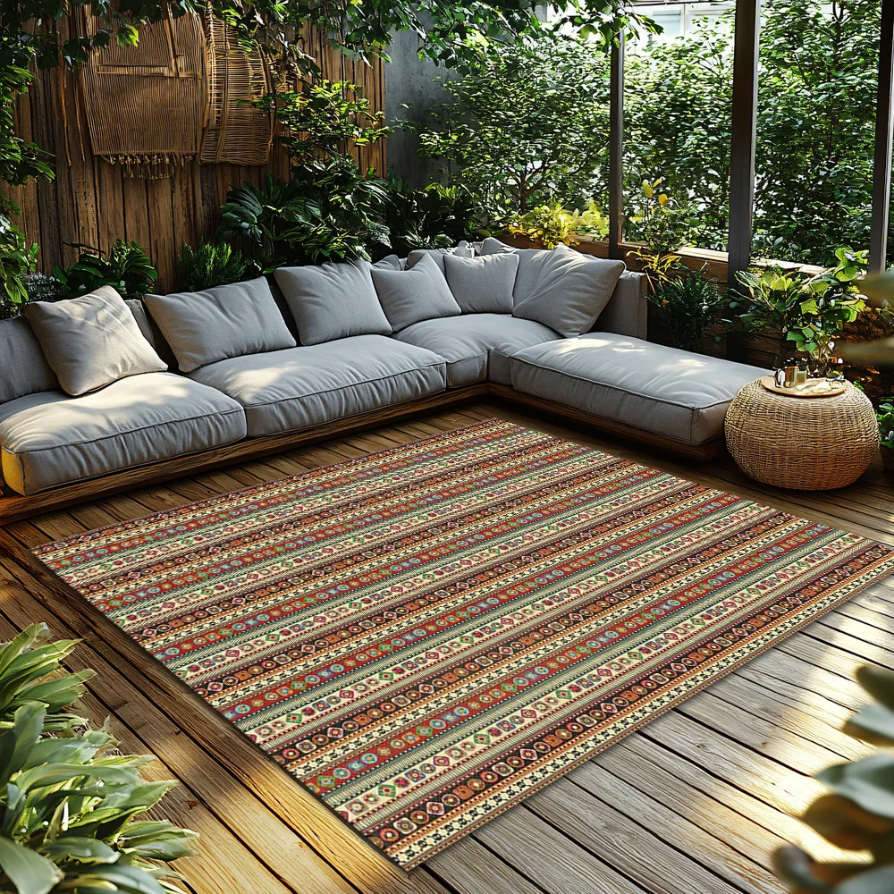 Vintage Persian Area Rug Bohemian Carpet Non Slip Floor Mat Living Room Decor Home Textile Patterned Entryway Doormat Stylish Fl