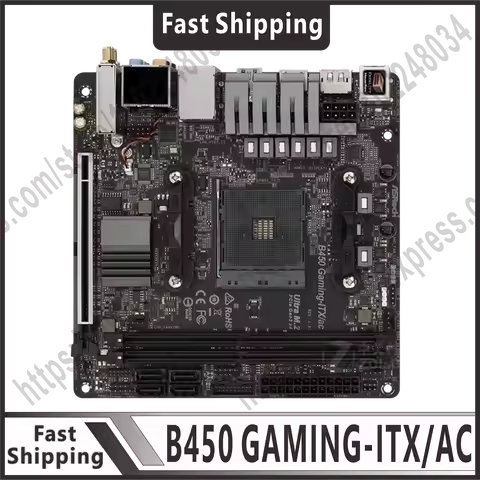 B450 B450M motherboard B450 GAMING-ITX/AC SOCKET AM4 supports Ryzen 5000 G series CPU 2xDDR4 PCIe 3.0 64GB USB 3.1M.2 Mini ITX