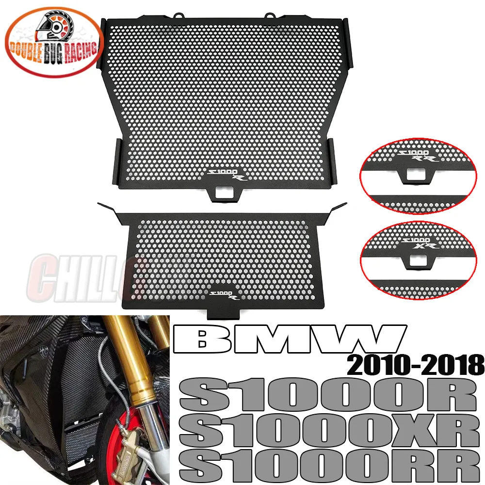 

Motorcycle Radiator Grille Guard Cover Oil Cooler Guard Set For BMW S1000R 2013-2020 S1000XR 2015-2019 S1000RR 2010-2018 HP4