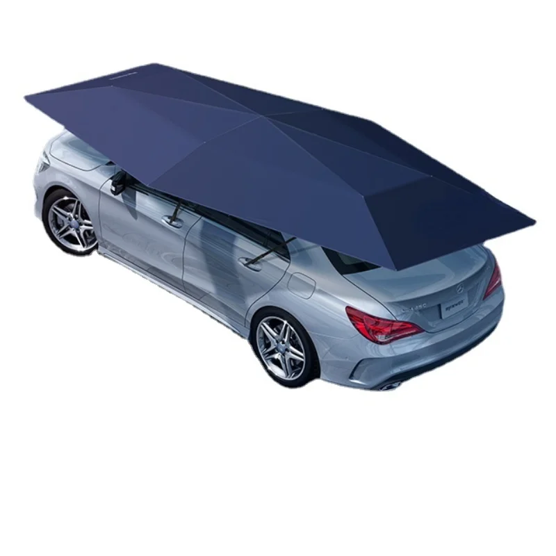 

4.2M Automatic Car Exterior Accessories with Wireless Remote Controller car umbrella Gray blue Black color NEW