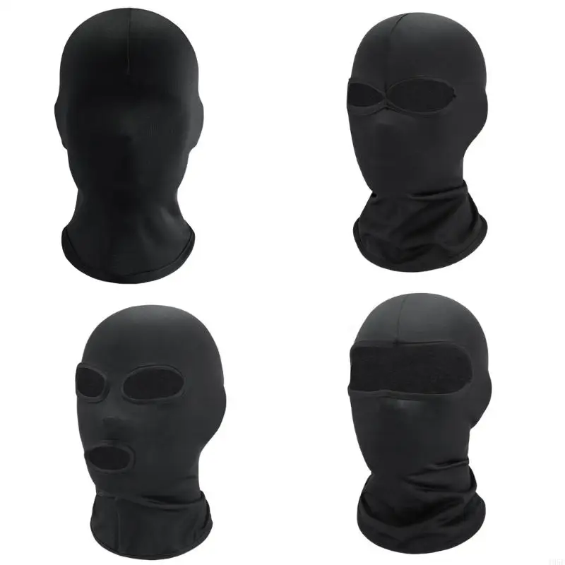 195E Spooky 3 Hole Beanie Hat Mask Mask Halloween страшная балаклава костюм черный