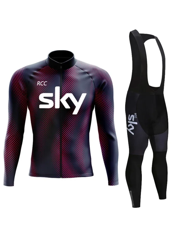 AliExpress 2026 RCC SKY Autumn Cycling Set Long Sleeve Jersey Bike Uniform Sports Bicycle Clothing MTB Clothes Wear Maillot Ropa Ciclismo