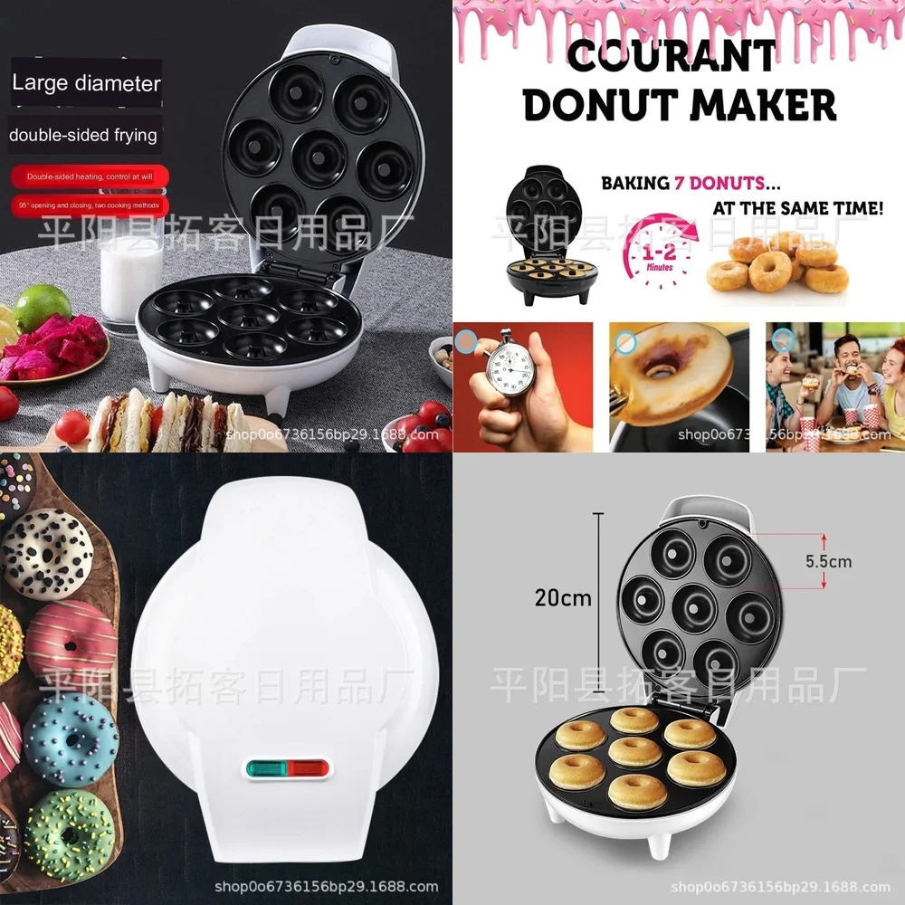 

2026-hot sell Seven Hole Donut Machine Doughnut Maker Breakfast Machine Cake Machine DIY Homemade Donuts Party Dinners Available