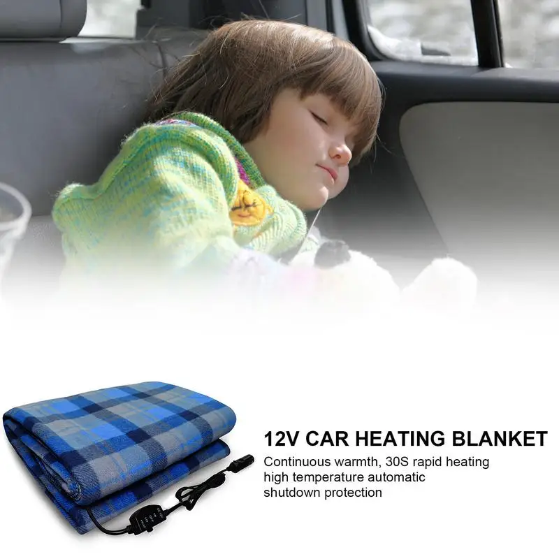 Портативное автомобильное одеяло с подогревом 12 В, машинная стирка, зажигалка, дорожное одеяло с подогревом для RV, грузовика, кемпинга, одеяло для RV, грузовика, кемпинга