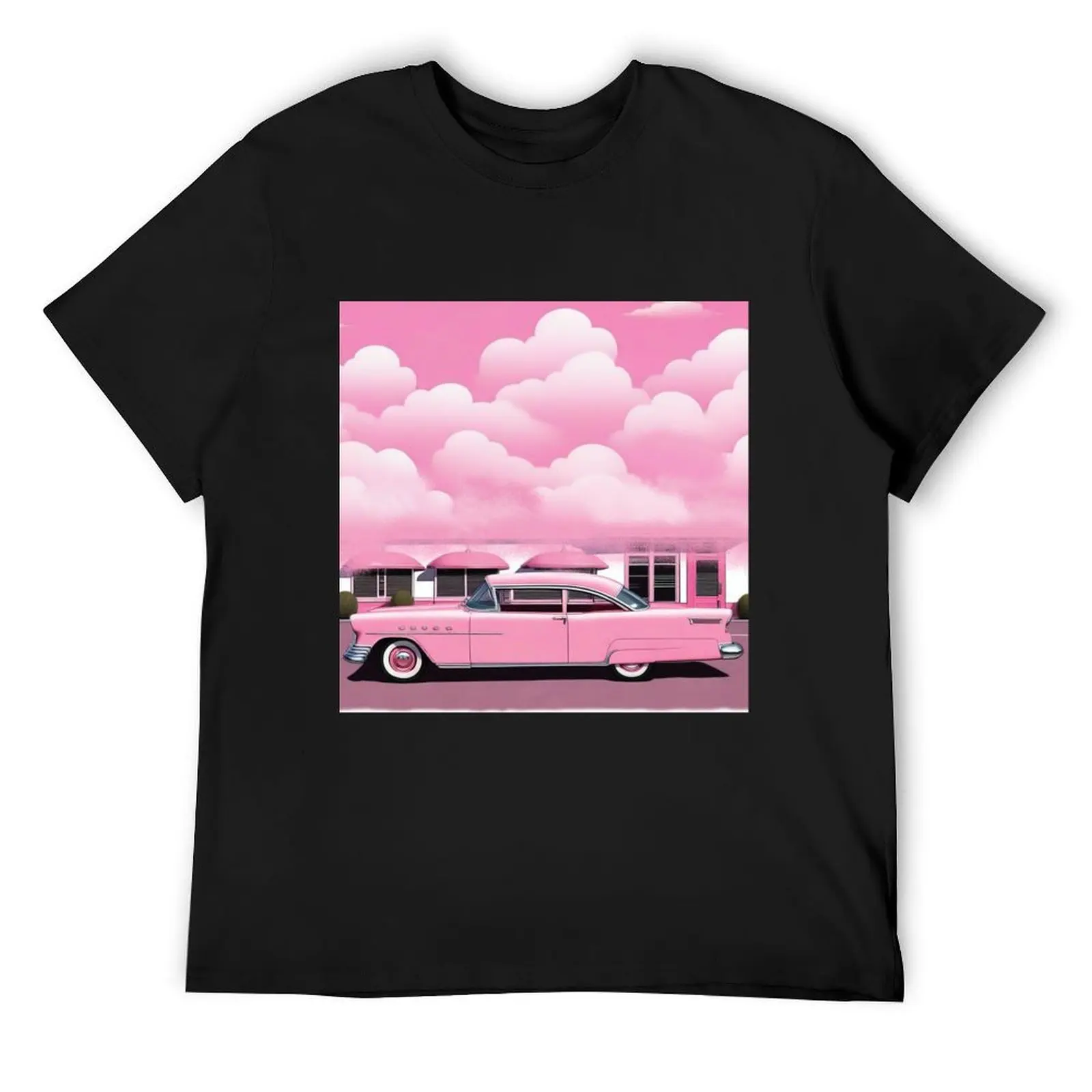 Pink Cadillac T-Shirt blacks summer tops heavy weight t shirts for men