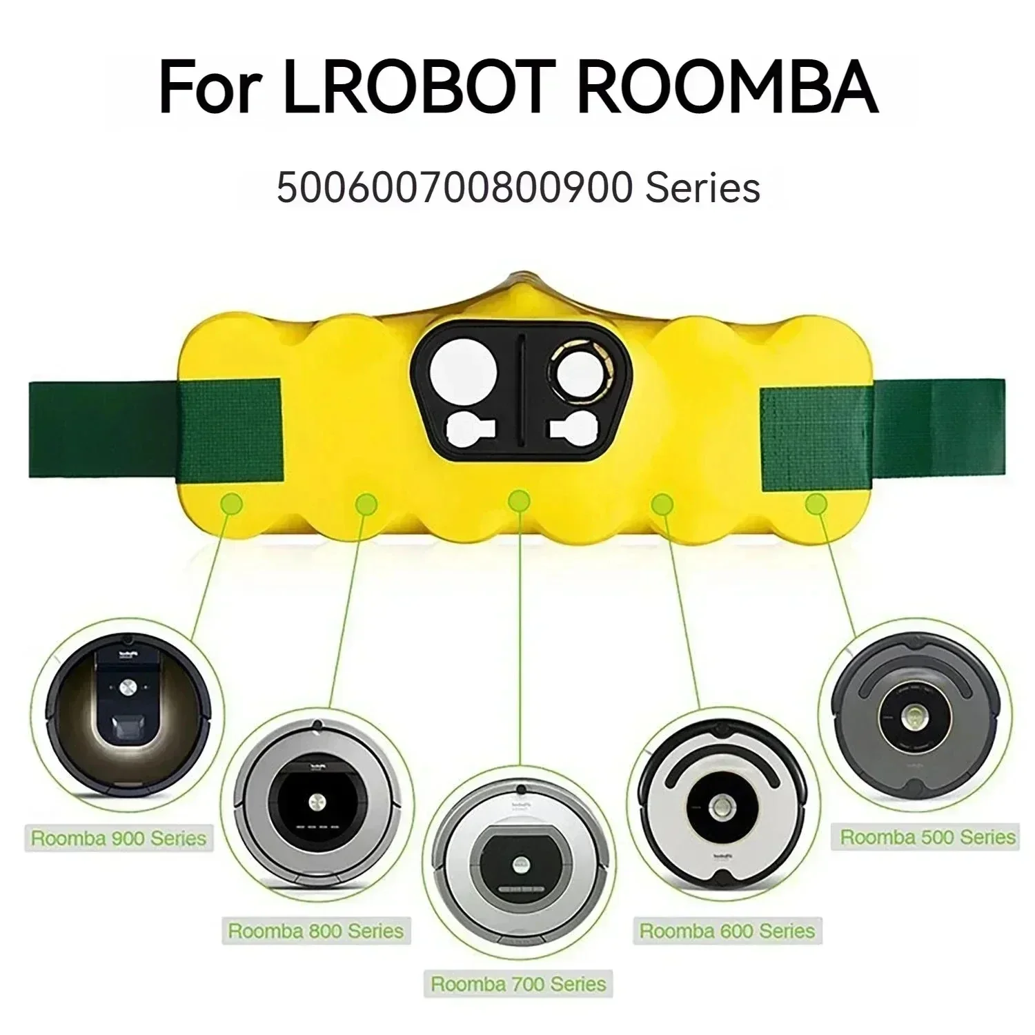 14.4V Replacement 9800mAh NI-Mh Battery For IRobot Roomba 500 600 700 800 Series 555 560 580 620 630 650 760 770 780 790 870 880