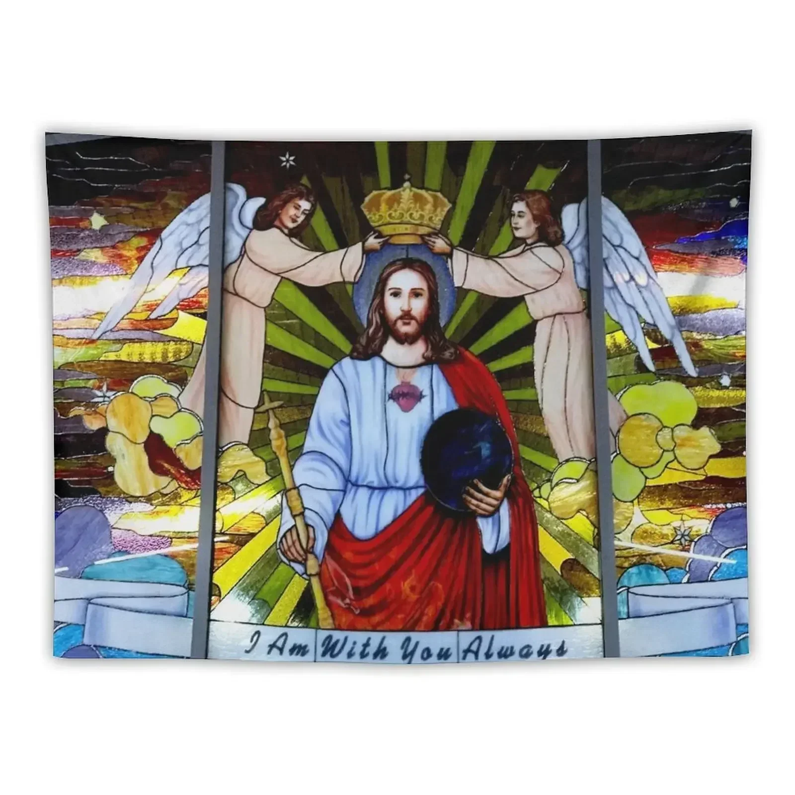 

Stained Glass in Church Of Our Lord St Helenas Tapestry Bathroom Decor Luxury Living Room Decoration Tapestry