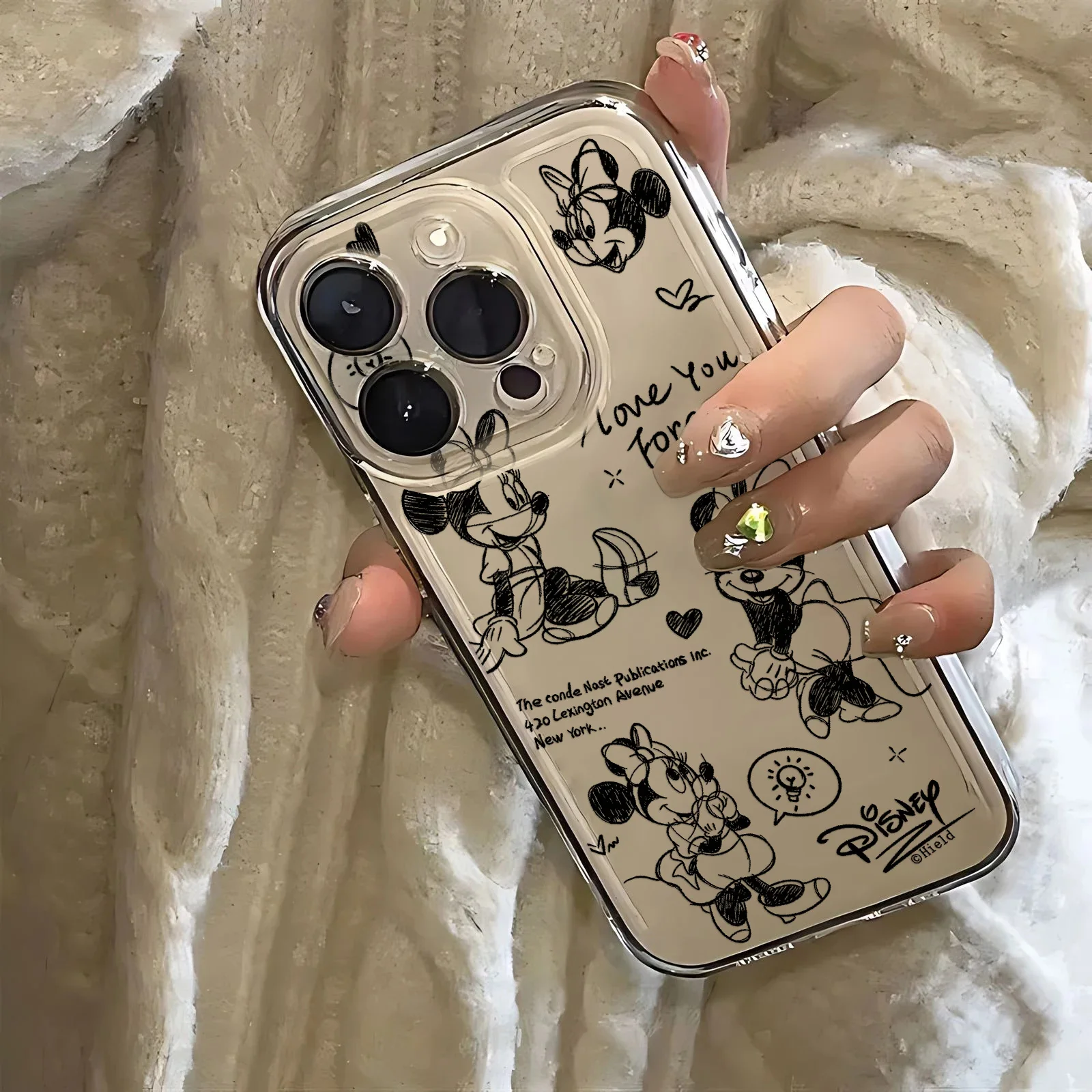 Disney Mickey Minnie Phone Case For OPPO Realme C67 C65 C63 C55 C53 C35 C30 C11 12 10 9 8 7 6 5 Pro Plus 4G 5G Transparent Cover