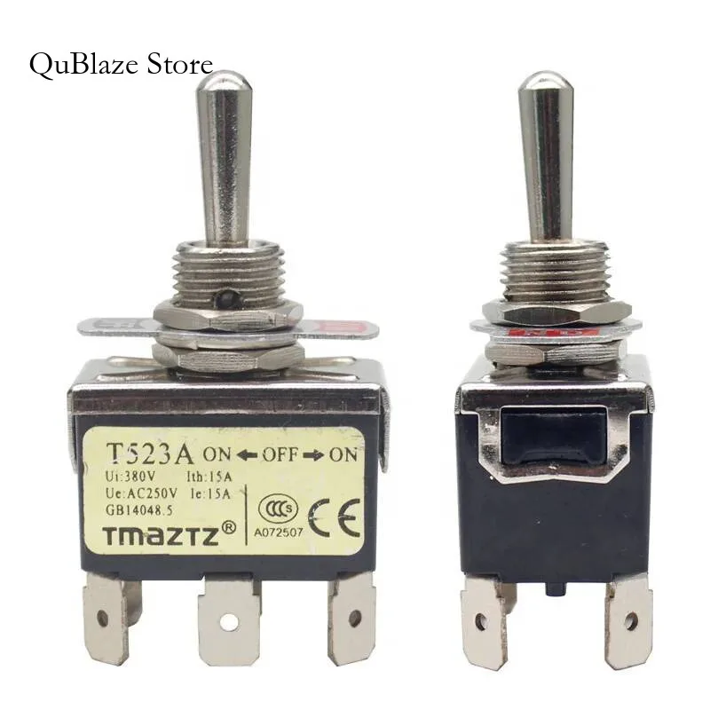 

125V 20A OFF ON Heavy Duty 3Way 6Pin Brass Toggle Switch For Racing Auto Car ATV(1 PCS)