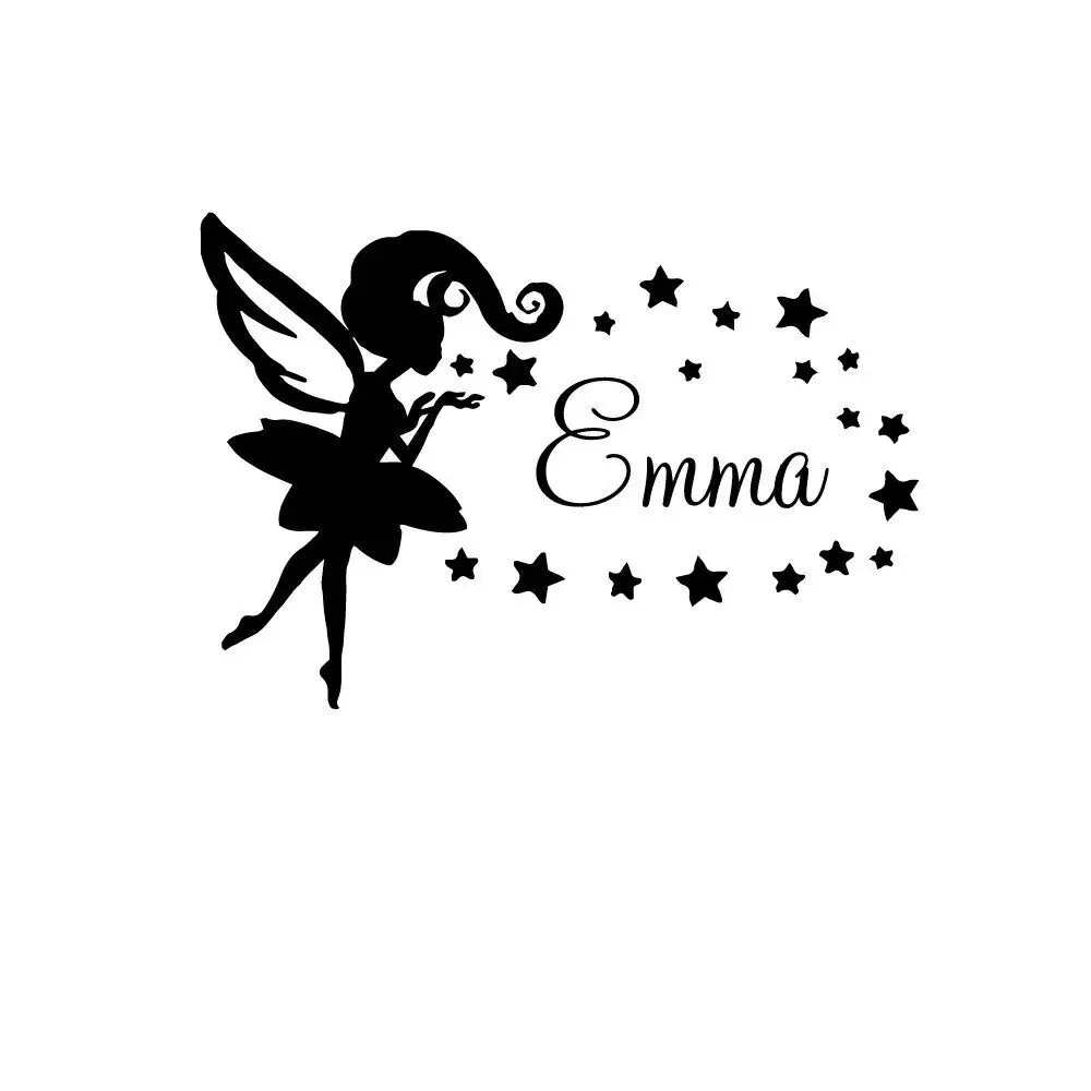 Magic Wall Decals Girls Room Art Ornament Personalized Name Vinyl Ceiling Wardrobe Home Furnishing Decorative Sticker Z234