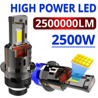 D2S D4S 2500W LED Car Headlight bulb HID D2R Canbus D4R Xenon Bulb Turbo Car Lamp Motorcycle Light Plug&Play 12V