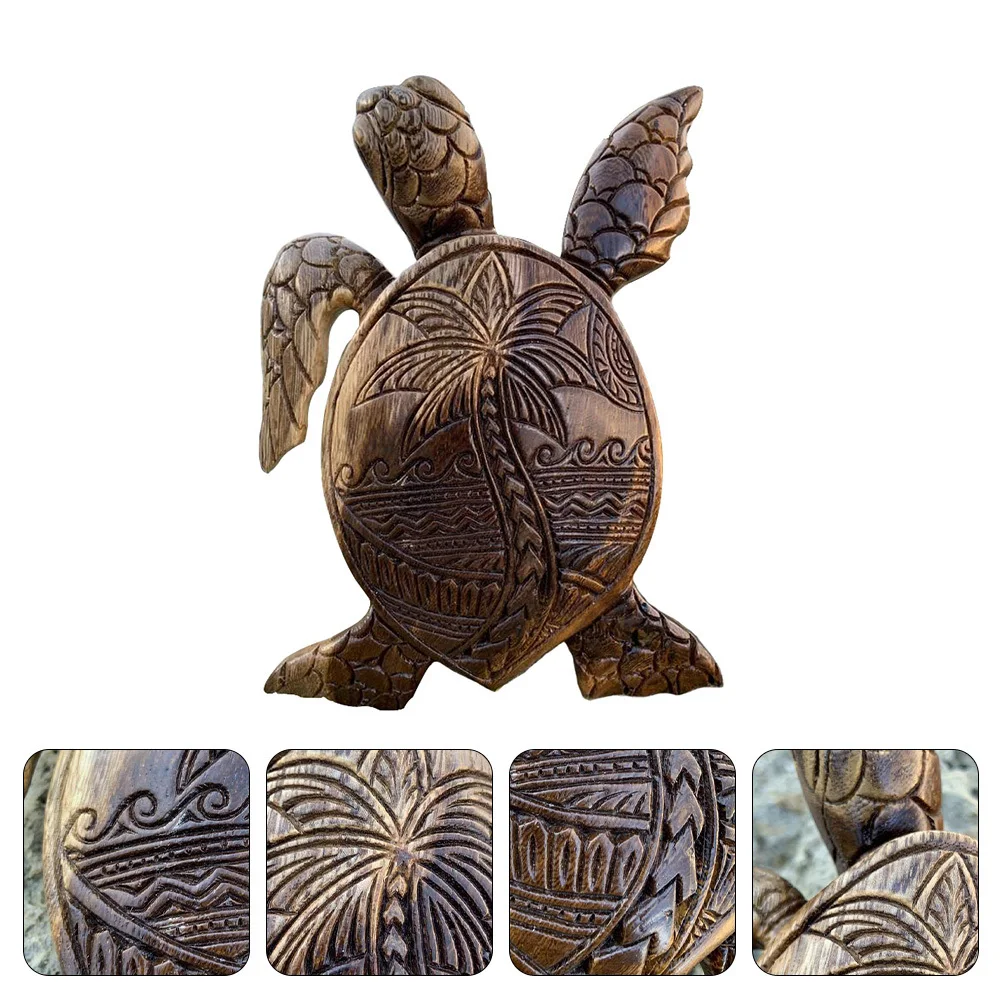 

Resin Sea Turtle Shape Ornament Creative Desktop Adornment Decorative Tabletop Sculpture Chic Home Decor Office Decoration