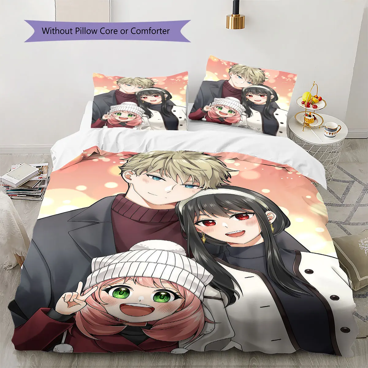 SPY FAMILY Soft Duvet Cover Children's Bedding Set,Extra Large Size Holiday Gift Various Sizes Available -HE44