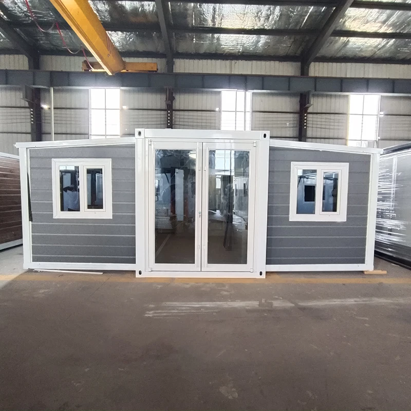 Fully Furnished Foldable Granny Flat Luxury Mobile Prefabricated Prefab Home Kit Expandable Container House With Triangle Roof