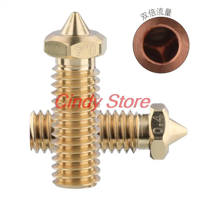 1PC M-e-l-l-o-w High Flow 1.75 Brass Clone C-H-T Volcano Nozzle for E3D Volcano Hot End 3D Printing Accessories