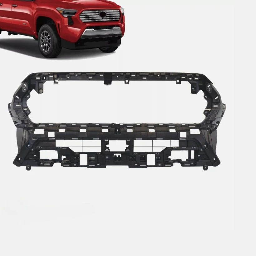 Front Upper Grille Shell Bracket Holder Matte Black For Toyota Tacoma 2024-2025