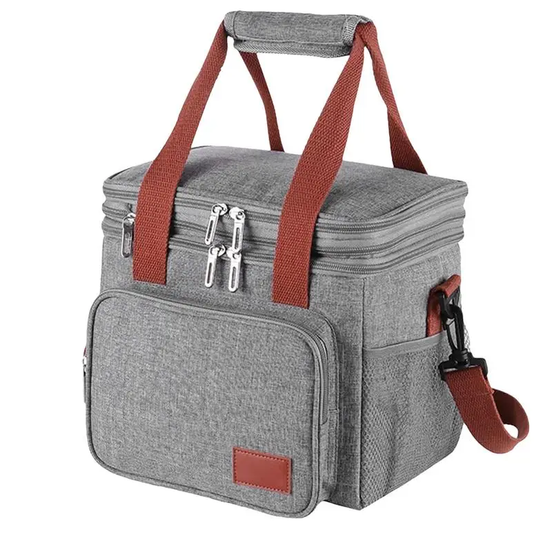 Double layer lunch bag foldable lunch bag Luch Tote Bag Multifunctional Double Layers Tote Cooler Lunch Bags Picnic Lunch Box