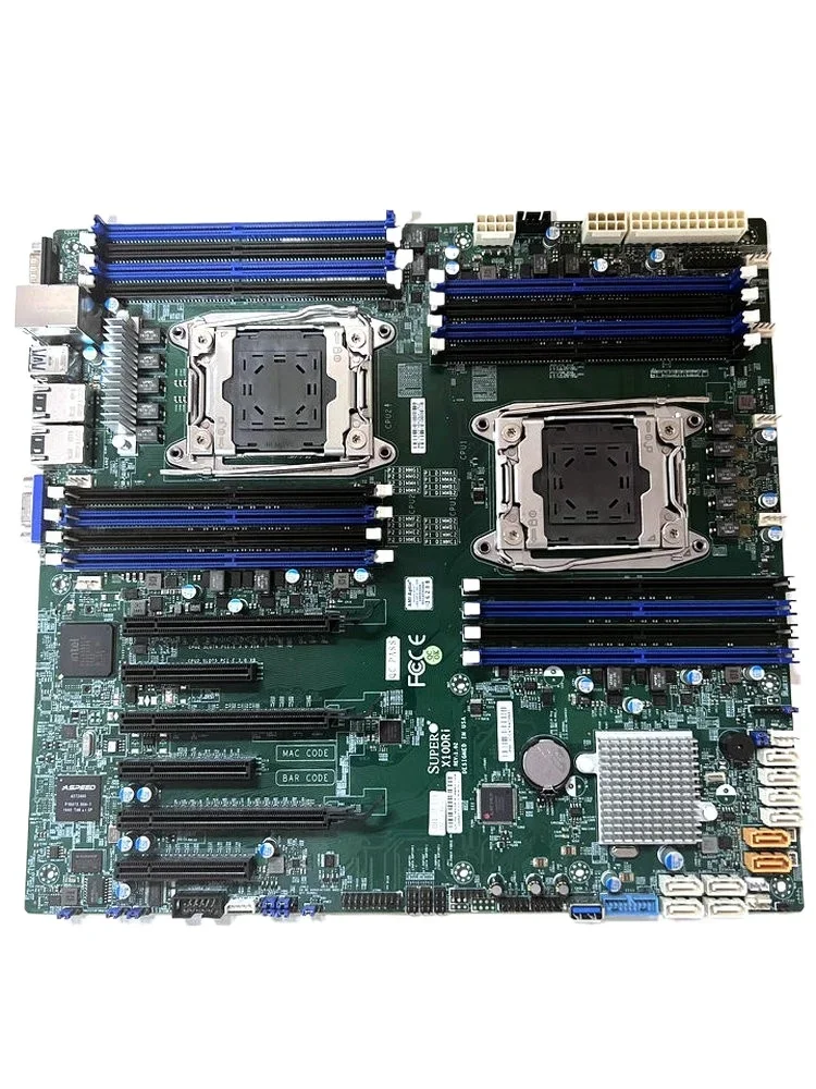 

For Supermicro X10DRI Dual X99 2011-3 main board C612 chipset supports E5 V3/V4 server DDR4