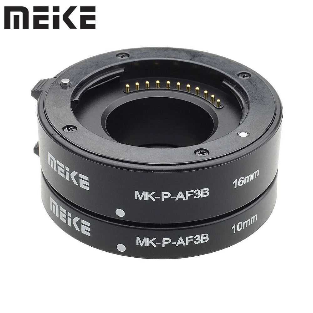 Meike MK-P-AF3B AF Macro Extension Tube Plastic Bayonet 10mm +16mm for Olympus M4/3 EM10III/EM10II/EM5/EM1/EP5/EPL3/EPL
