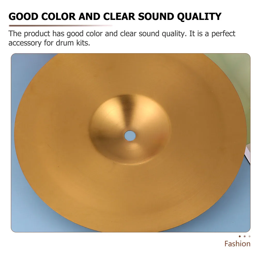 

Accessories Jazz Drum Cymbals Parts Musical Instrument Golden Alloy Brass Universal