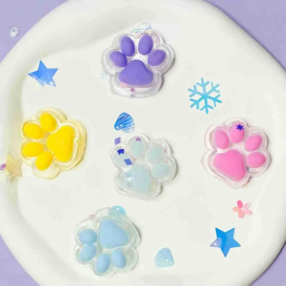 Cute Soft Squeeze Cat Paw Toys Sticky Slow Rebound Stress Relief Relax Toys Reduce Stress Pinch Decompression Toy